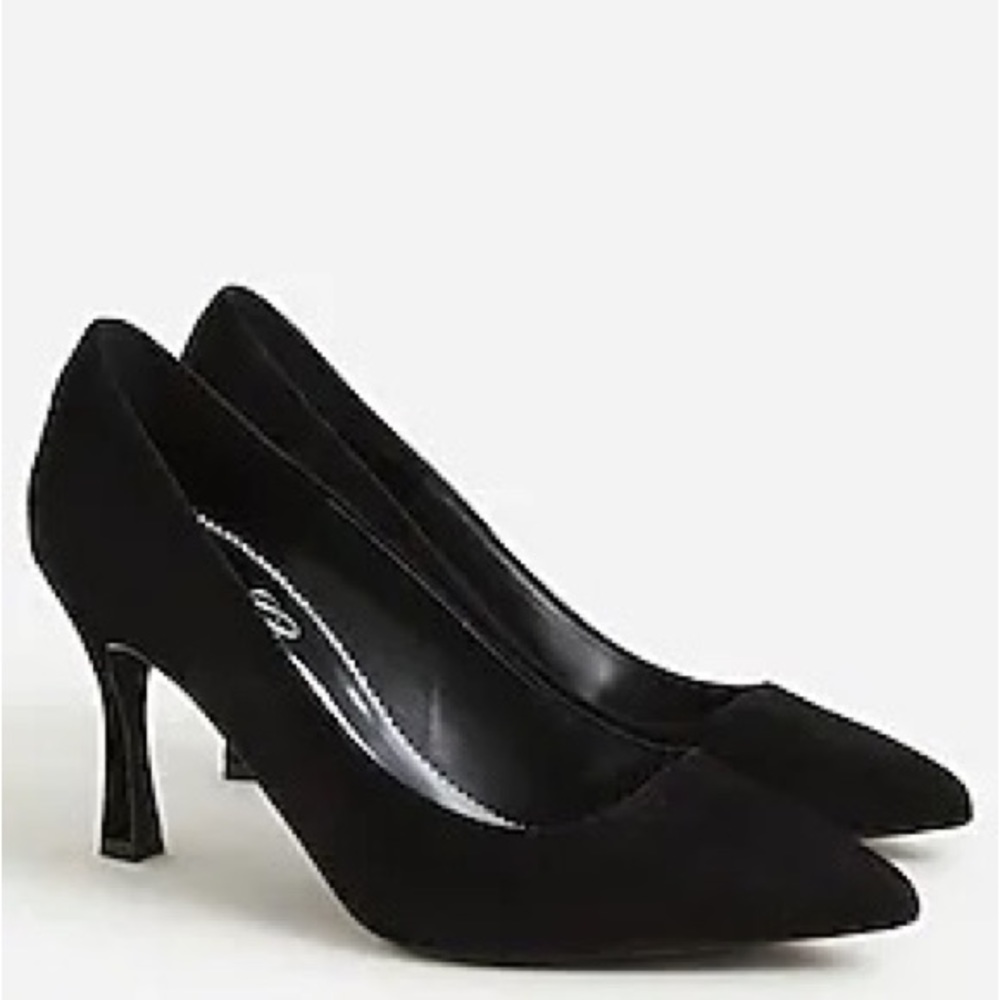 Brand new women’s J Crew Elsie made-in-Italy black suede pumps